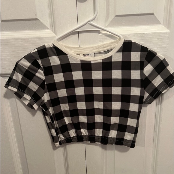 Forever 21 Plaid Crop Top - Picture 1 of 1